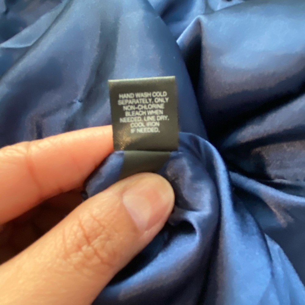Blue Ruched EXPRESS Dress - Picture 7 of 7